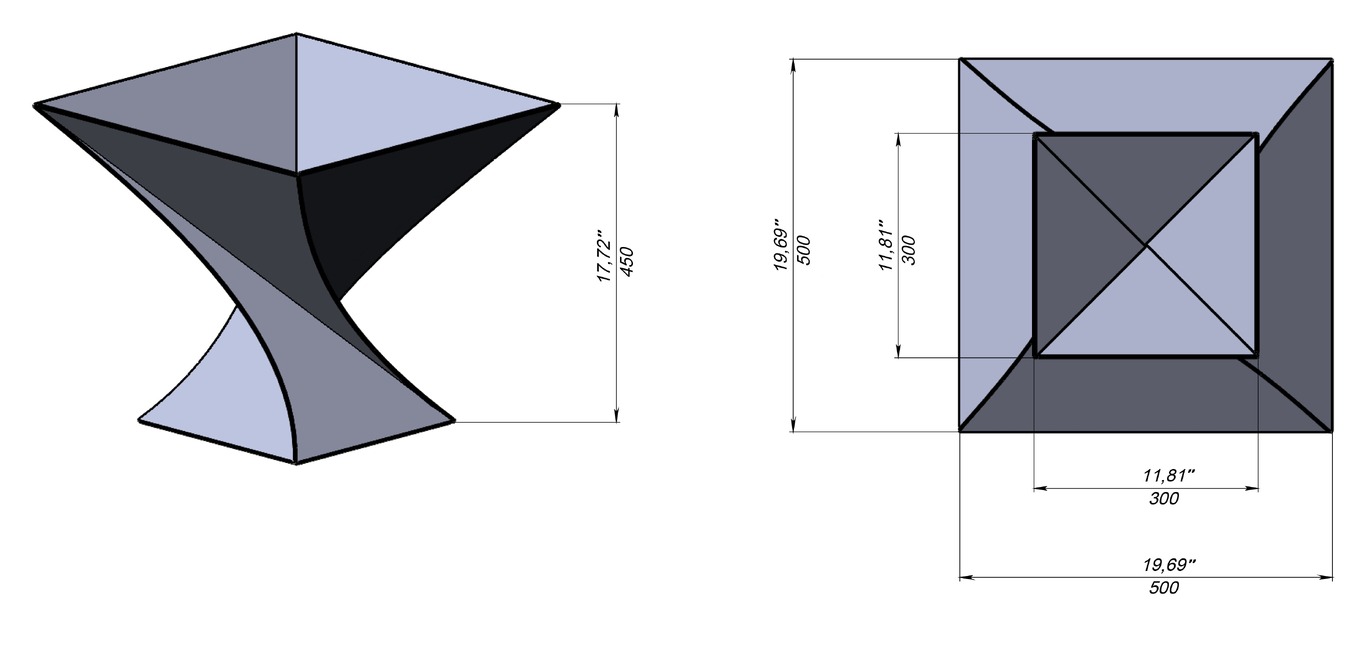 19-Inch Twist Fire Pit V3. DXF files for laser, plasma cutting. Фото 12