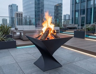 19-Inch Twist Fire Pit V3. DXF files for laser, plasma cutting