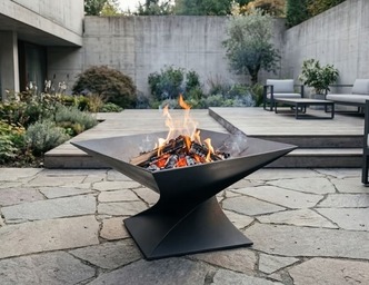 27-Inch Twist Fire Pit V3. DXF files for laser, plasma cutting