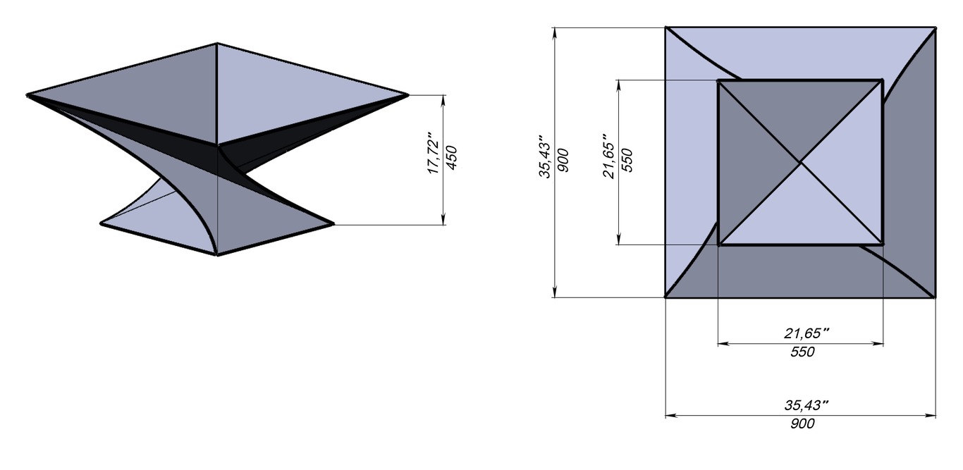 35-Inch Twist Fire Pit V3. DXF files for laser, plasma cutting. Фото 13