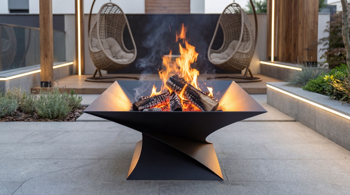 35-Inch Twist Fire Pit V3. DXF files for laser, plasma cutting