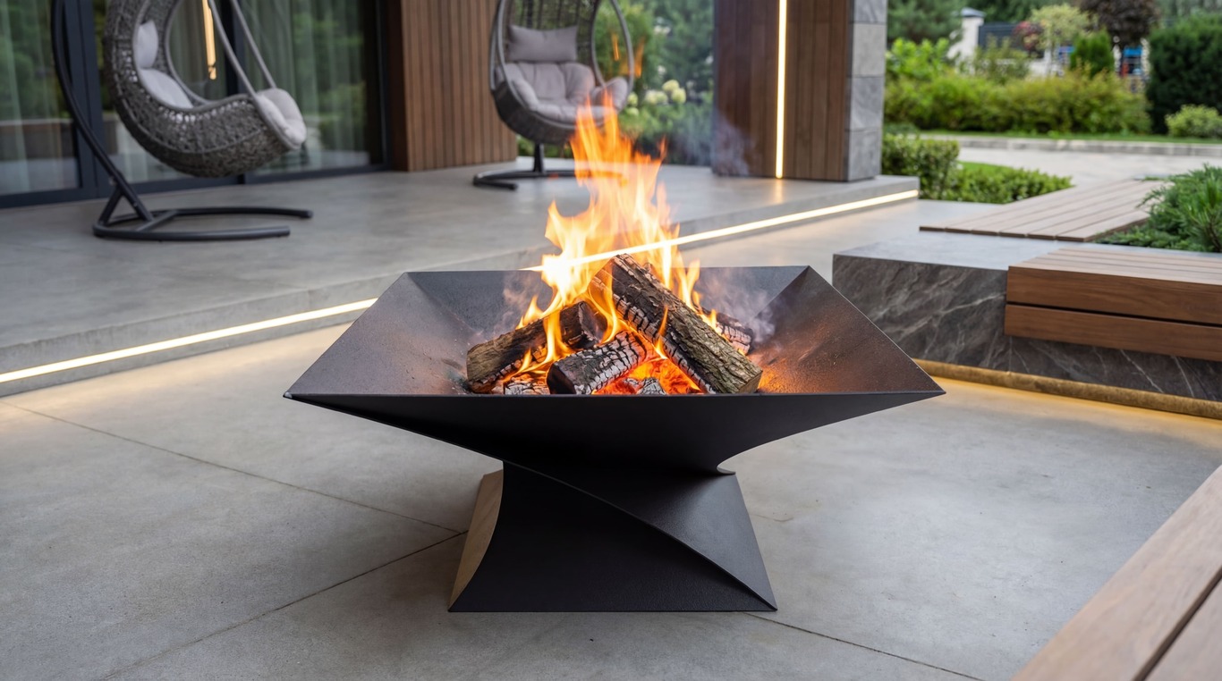35-Inch Twist Fire Pit V3. DXF files for laser, plasma cutting. Фото 2