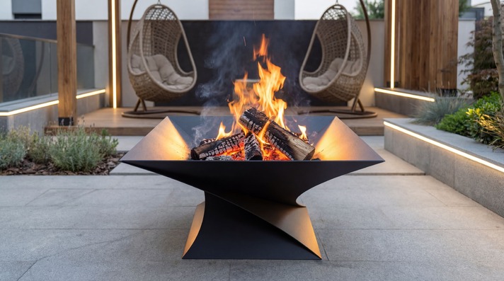 35-Inch Twist Fire Pit V3. DXF files for laser, plasma cutting
