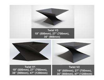 11-Piece Twist Fire Pit Bundle. DXF files for laser, plasma cutting