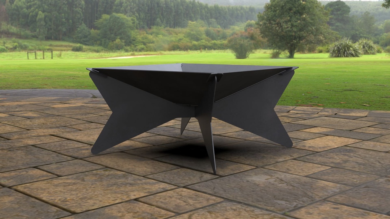 Collapsible Square Fire Pit. DXF, SVG files for laser, plasma cutting. Фото 6