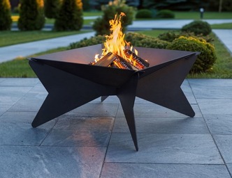 Collapsible Square Fire Pit. DXF, SVG files for laser, plasma cutting