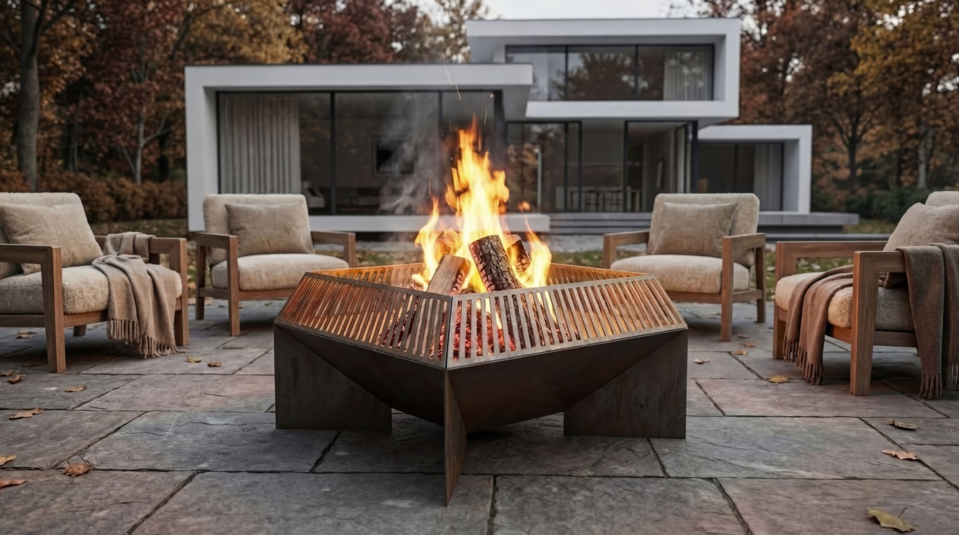 Square Fire Pit V3. DXF, SVG files for laser, plasma cutting