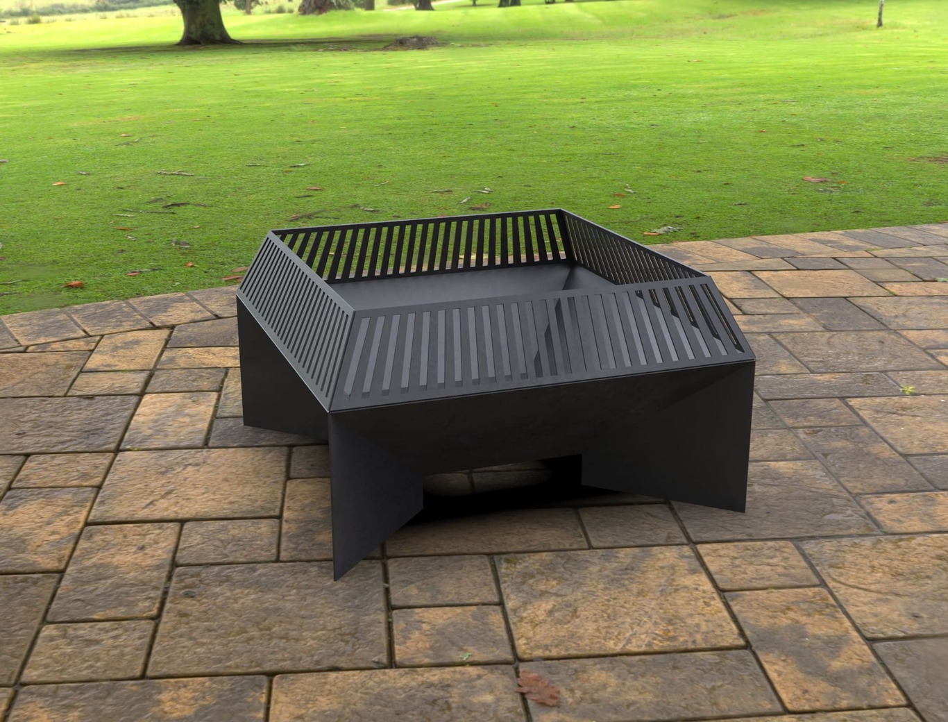 Square Fire Pit V3. DXF, SVG files for laser, plasma cutting. Фото 5