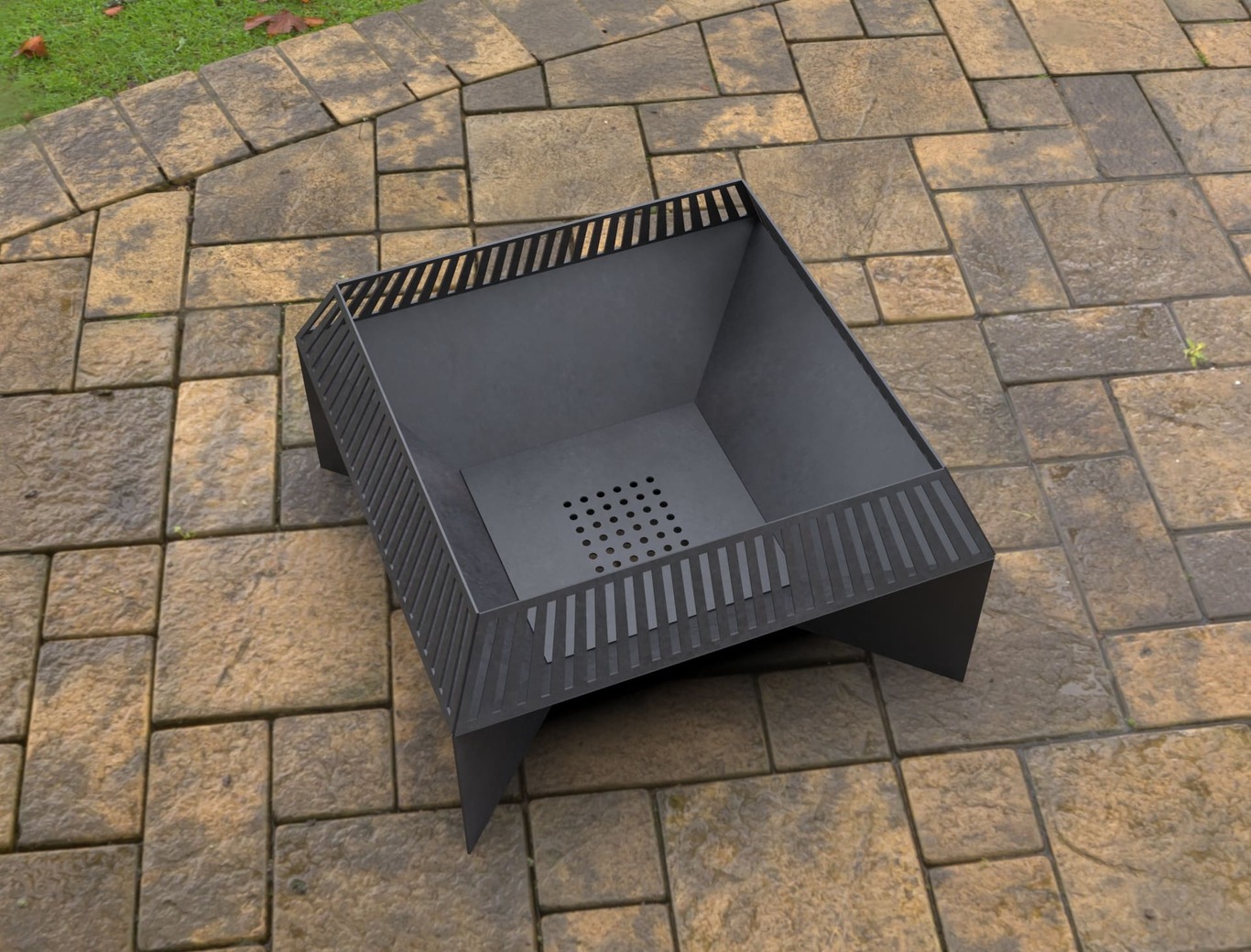 Square Fire Pit V3. DXF, SVG files for laser, plasma cutting. Фото 4