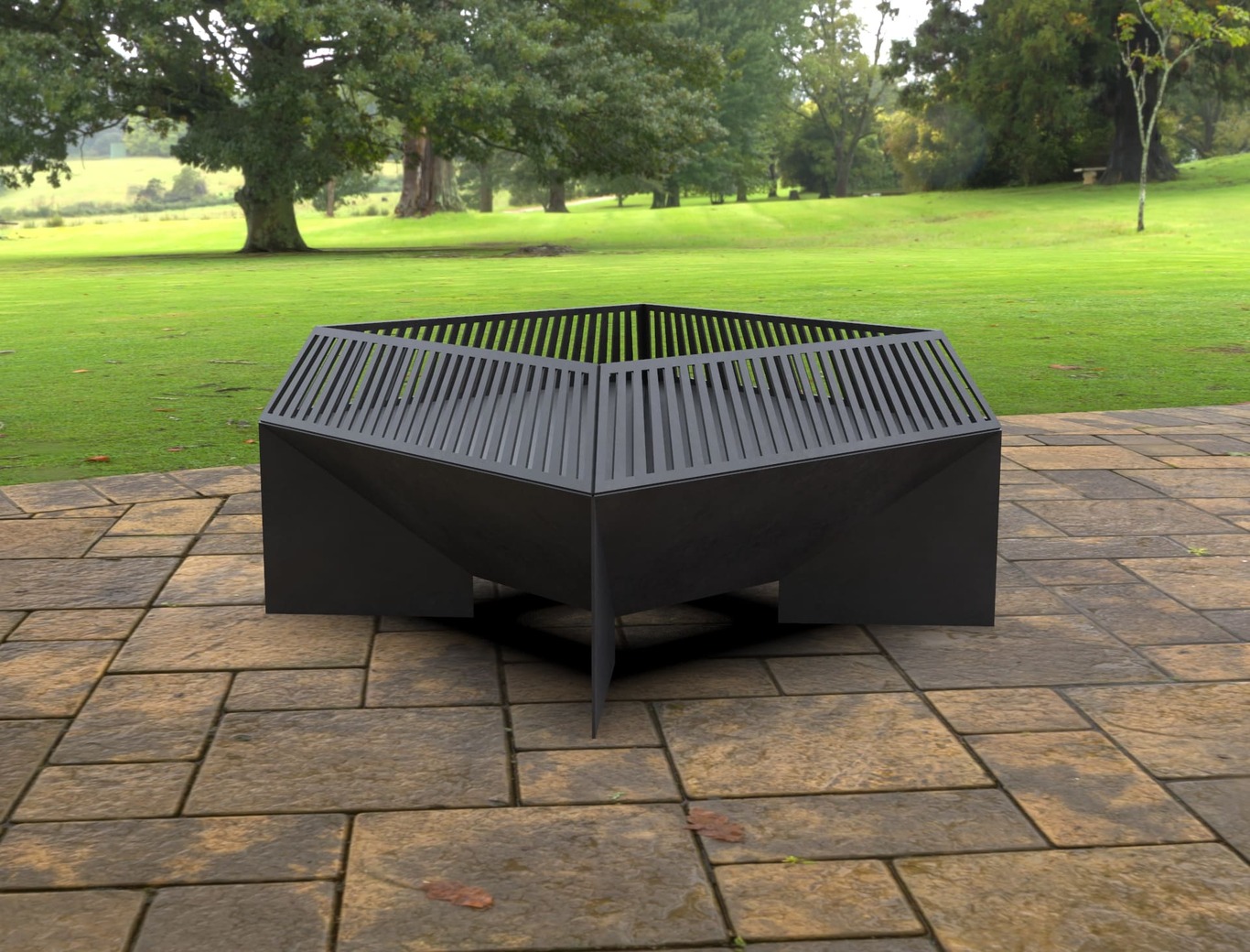 Square Fire Pit V3. DXF, SVG files for laser, plasma cutting. Фото 6
