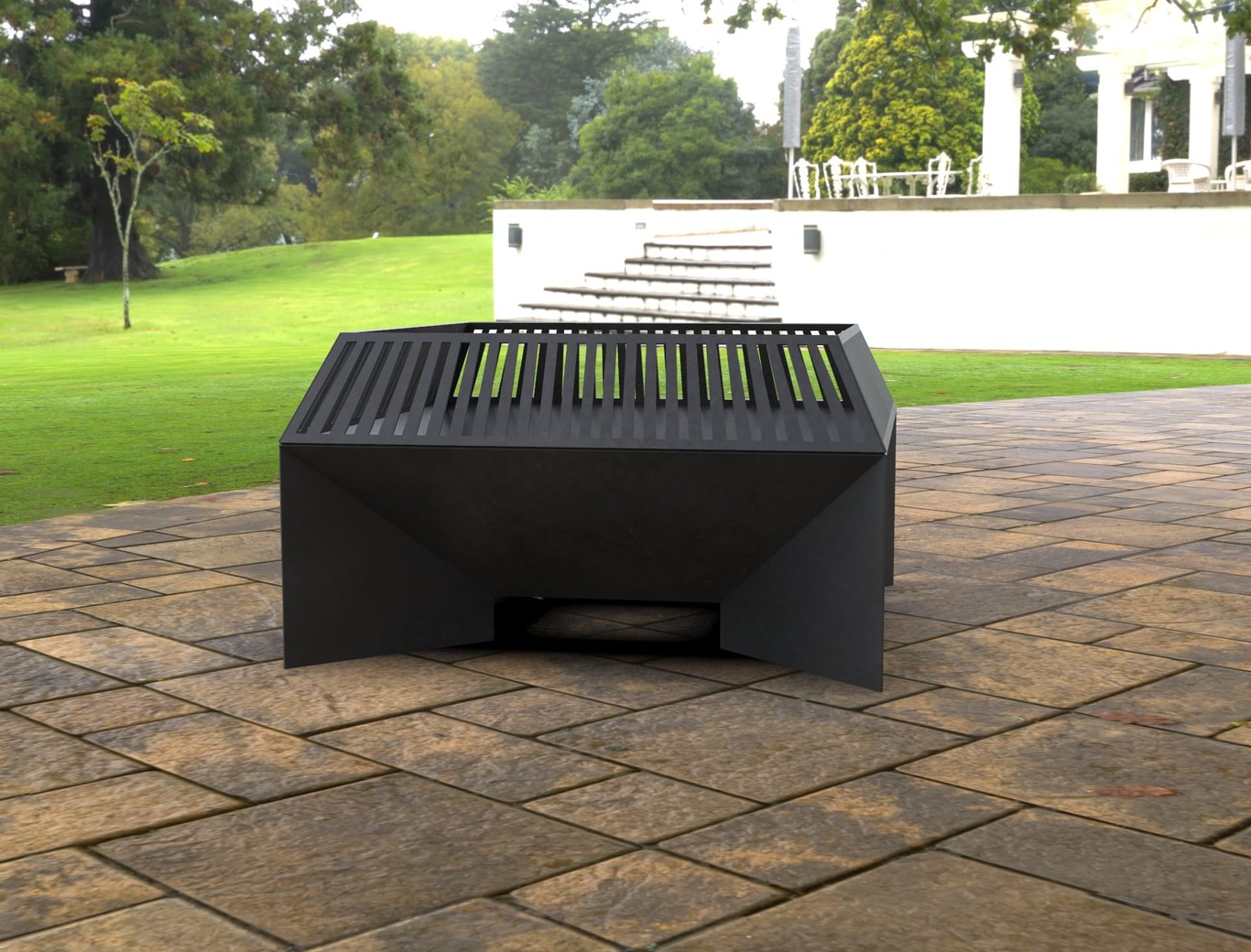 Square Fire Pit V3. DXF, SVG files for laser, plasma cutting. Фото 9