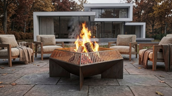 Square Fire Pit V3. DXF, SVG files for laser, plasma cutting