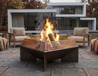 Square Fire Pit V3. DXF, SVG files for laser, plasma cutting