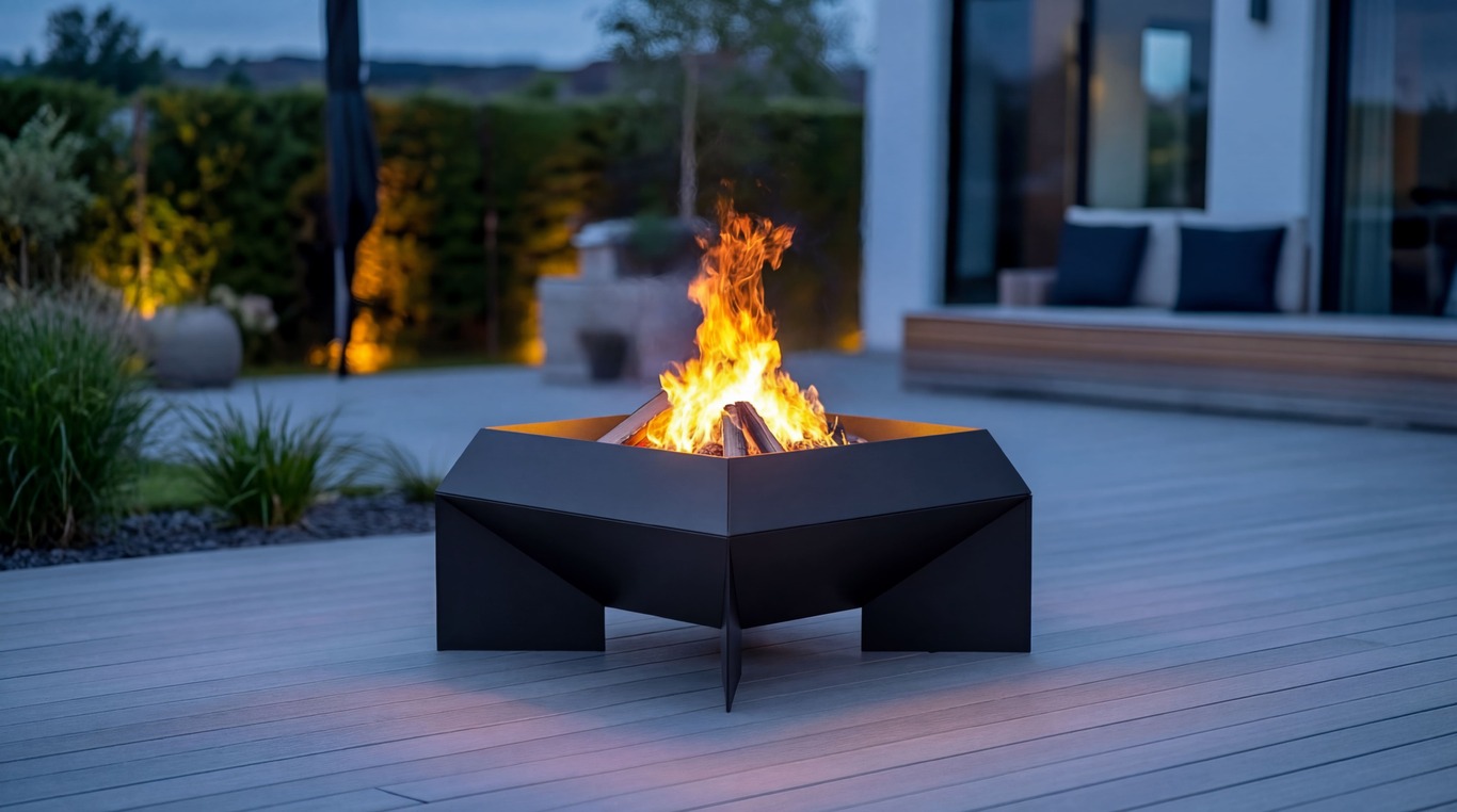 New Square Fire Pit. DXF, SVG files for laser, plasma cutting. Фото 2