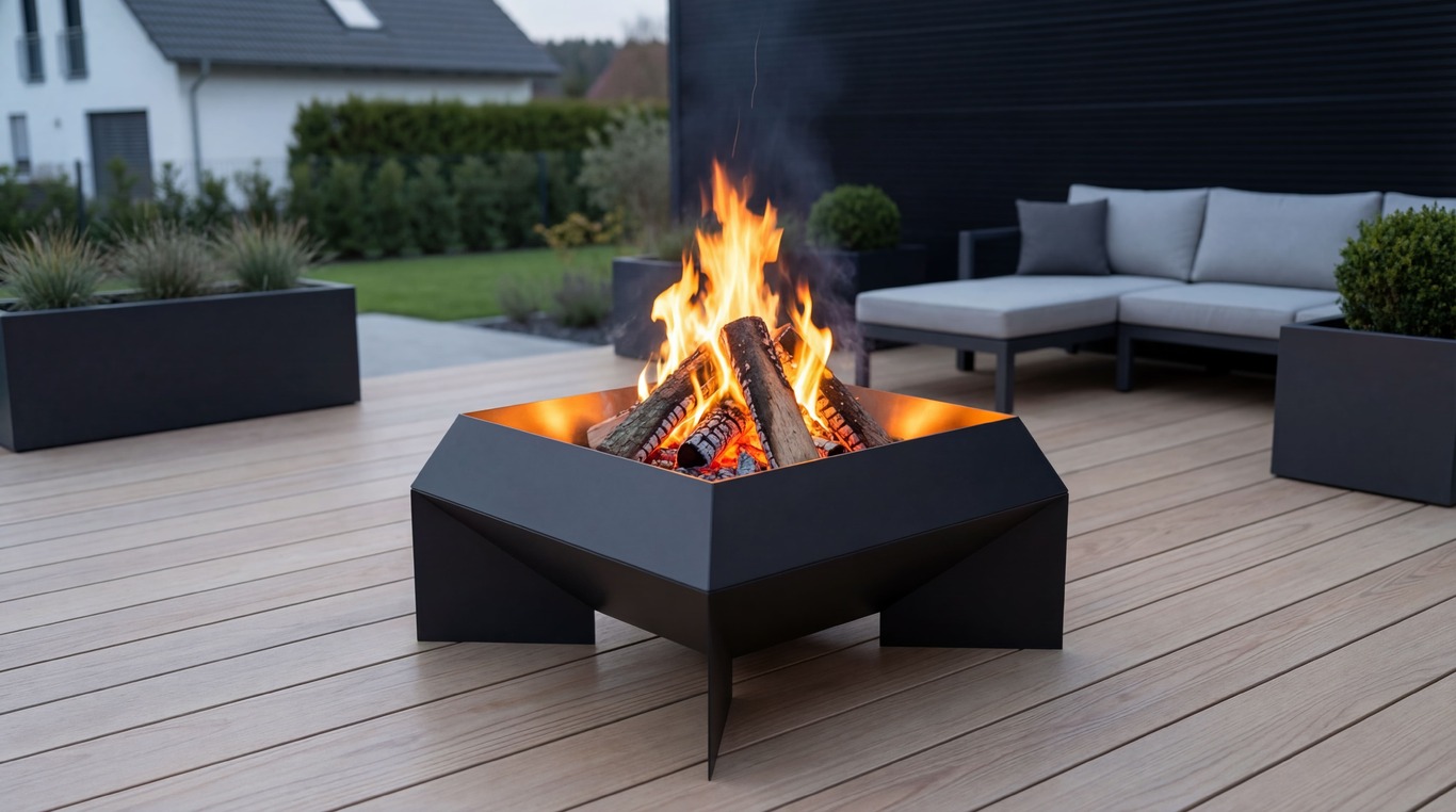 New Square Fire Pit. DXF, SVG files for laser, plasma cutting