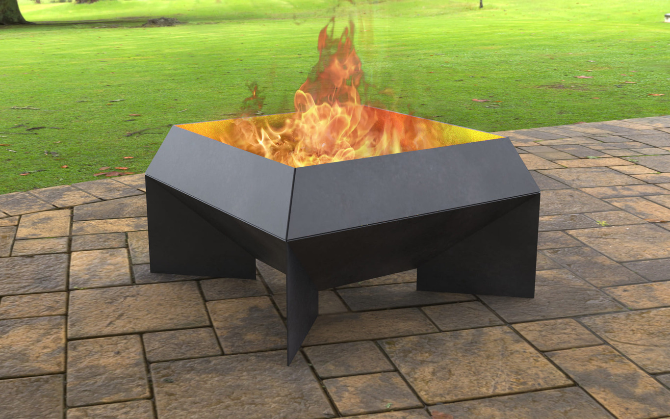 New Square Fire Pit. DXF, SVG files for laser, plasma cutting. Фото 3