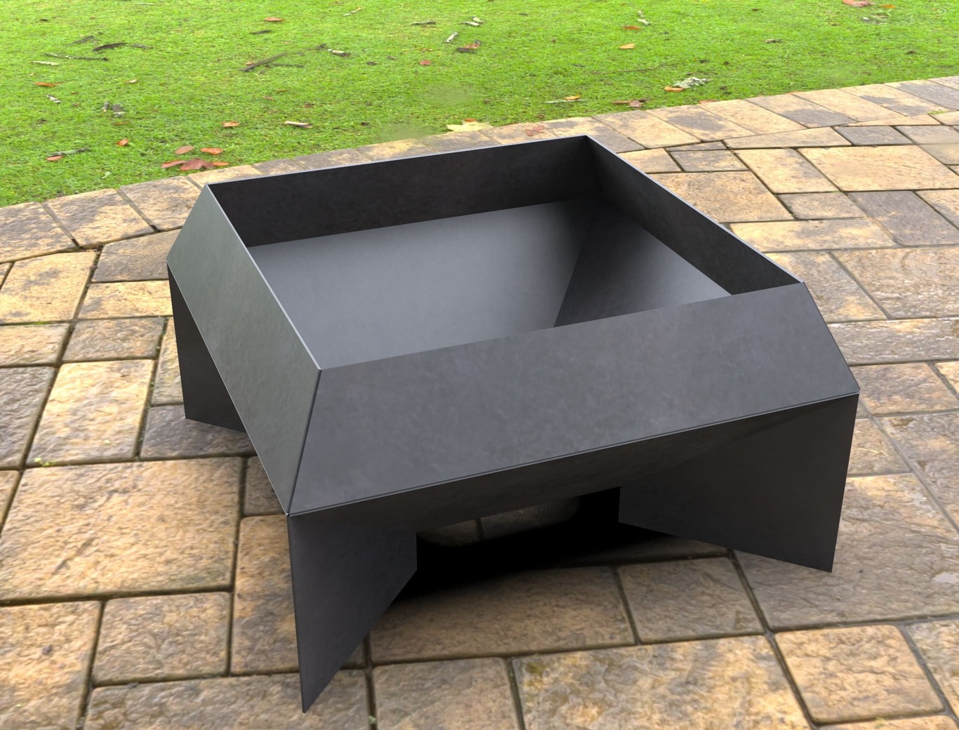 New Square Fire Pit. DXF, SVG files for laser, plasma cutting. Фото 5