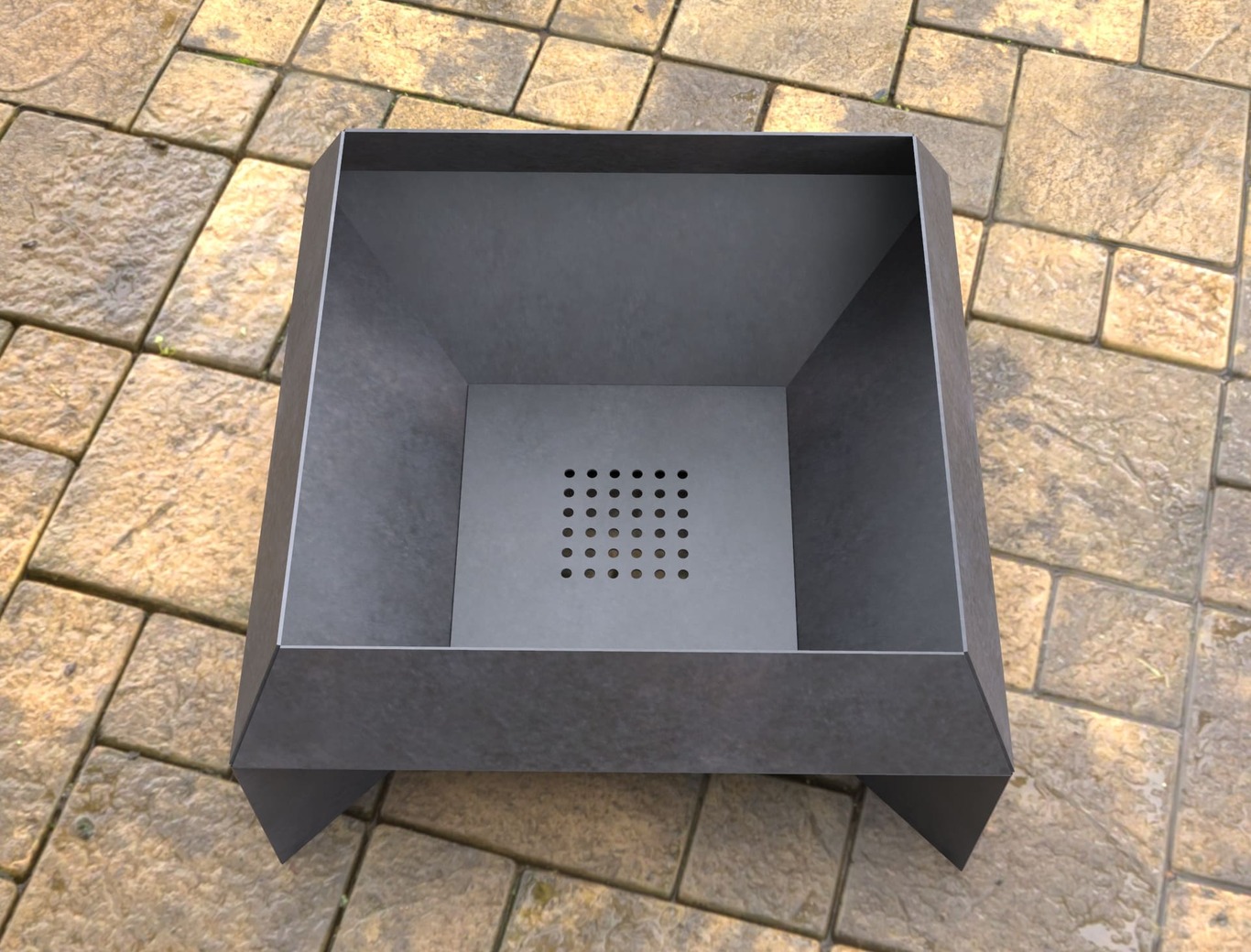 New Square Fire Pit. DXF, SVG files for laser, plasma cutting. Фото 6