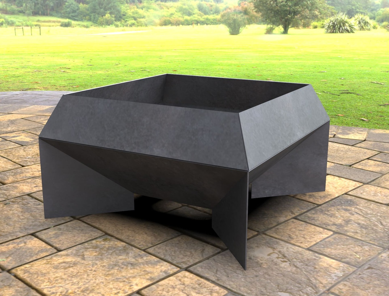 New Square Fire Pit. DXF, SVG files for laser, plasma cutting. Фото 7