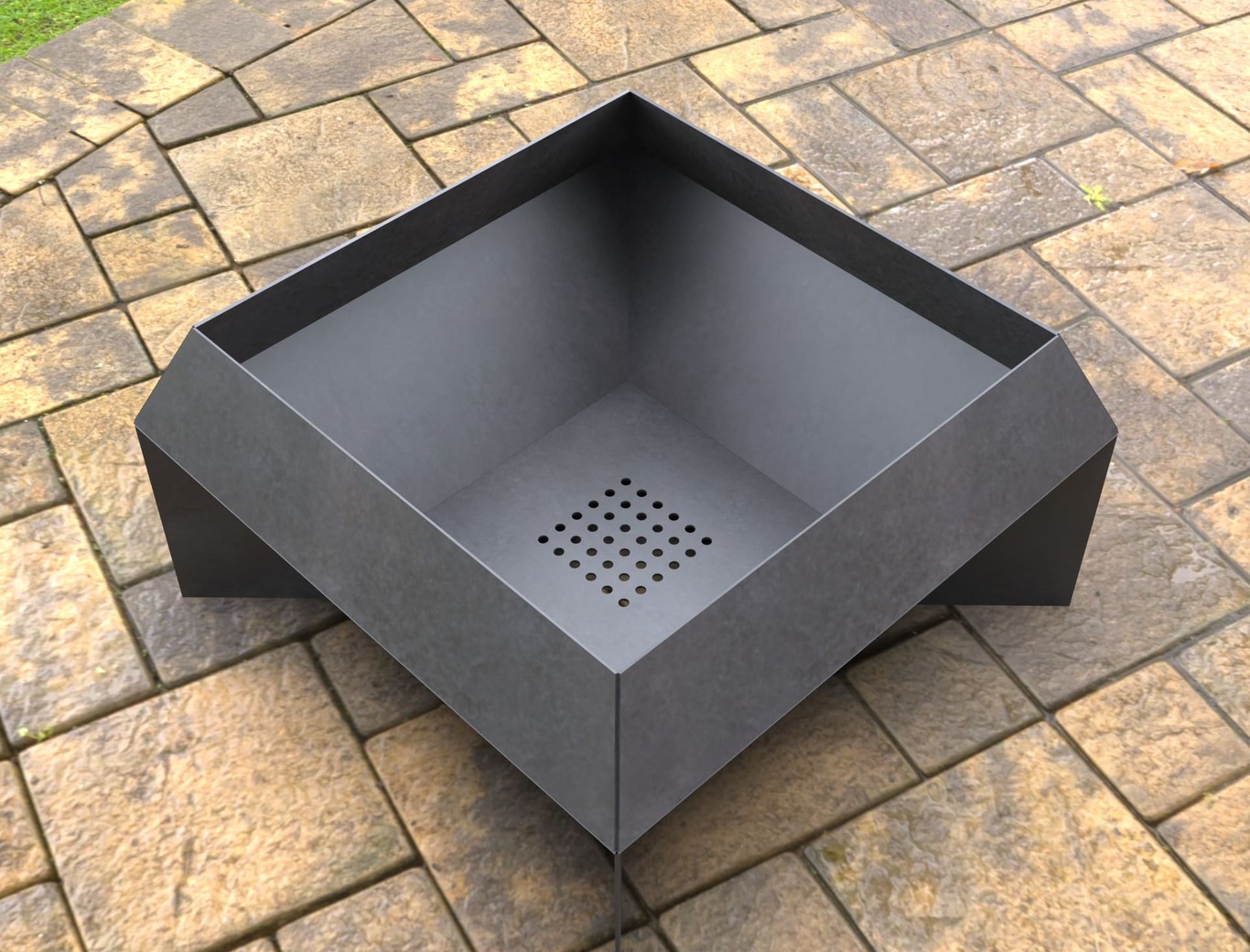 New Square Fire Pit. DXF, SVG files for laser, plasma cutting. Фото 10