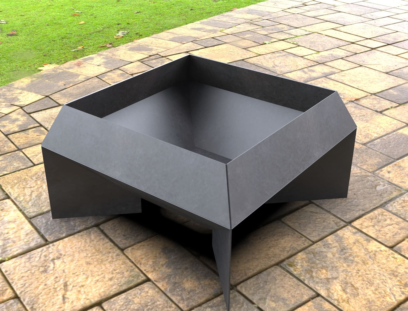 New Square Fire Pit. DXF, SVG files for laser, plasma cutting. Фото 9