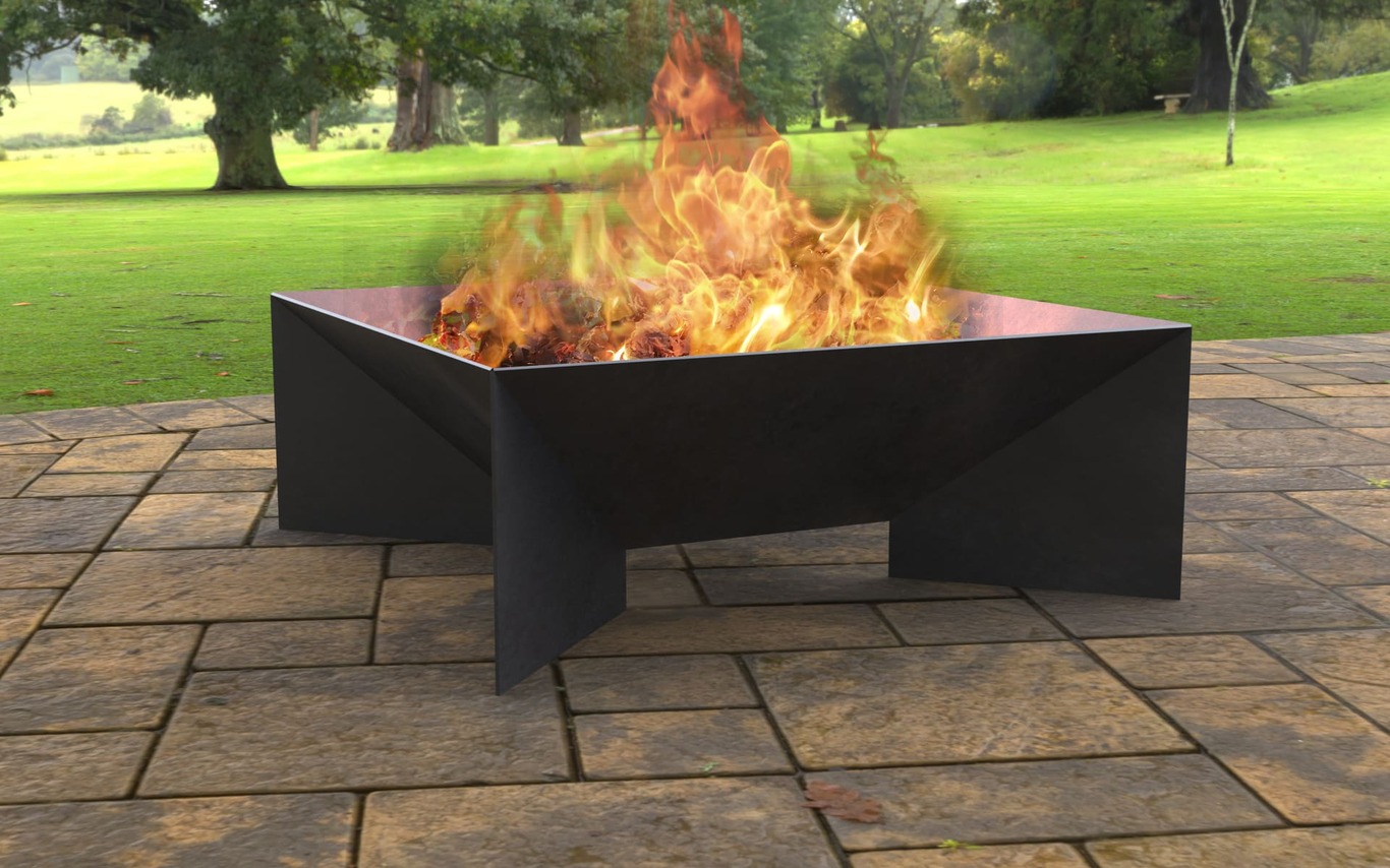 Light Square Fire Pit. DXF, SVG files for laser, plasma cutting. Фото 3