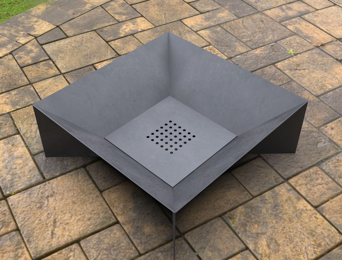 Light Square Fire Pit. DXF, SVG files for laser, plasma cutting. Фото 8