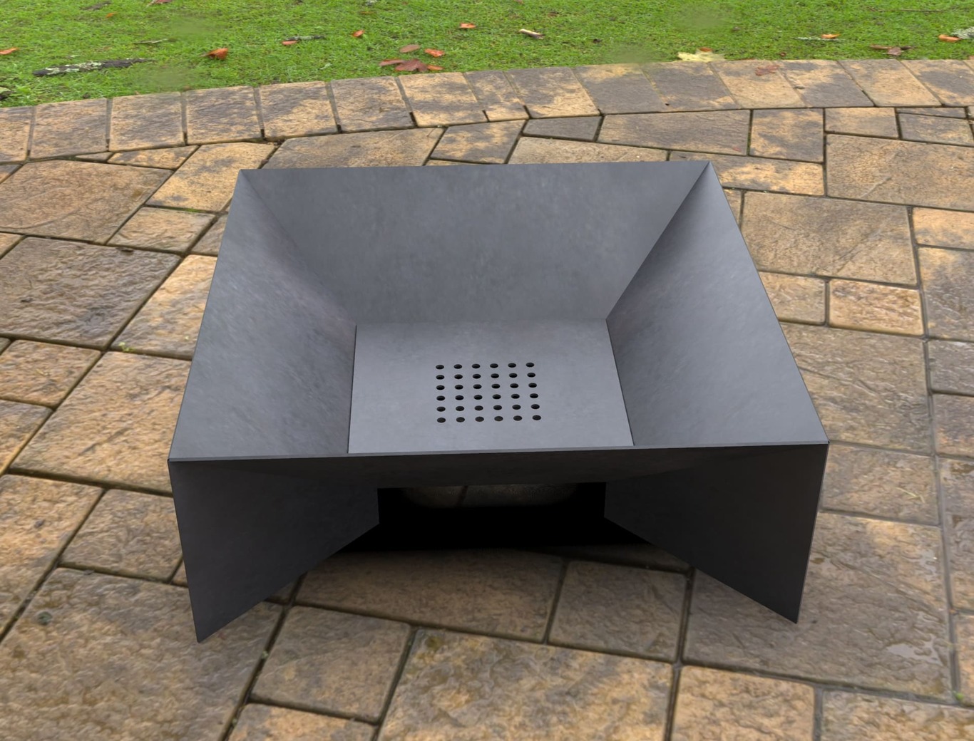 Light Square Fire Pit. DXF, SVG files for laser, plasma cutting. Фото 9
