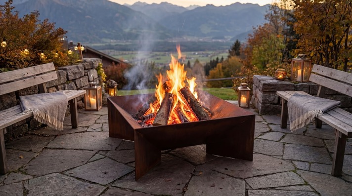 Light Square Fire Pit. DXF, SVG files for laser, plasma cutting
