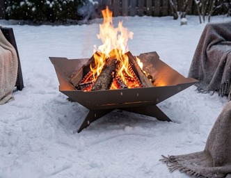 Arrow Square Fire Pit. DXF, SVG files for laser, plasma cutting
