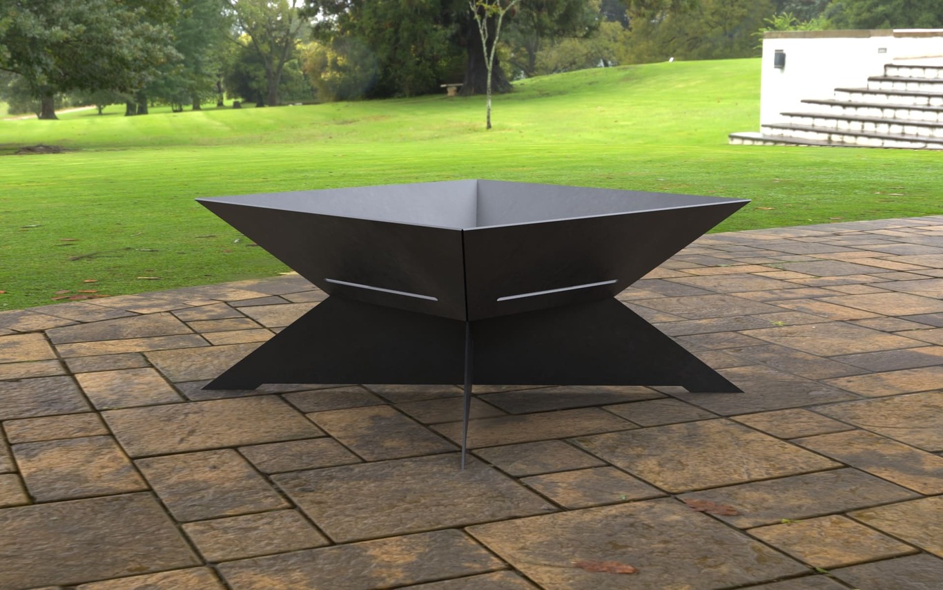 X Square Fire Pit. DXF, SVG files for laser, plasma cutting. Фото 7