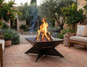X Square Fire Pit. DXF, SVG files for laser, plasma cutting