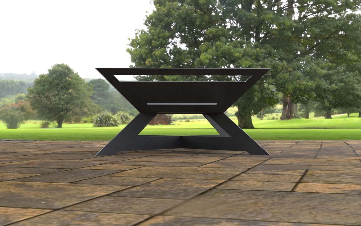 X Light Square Fire Pit. DXF, SVG files for laser, plasma cutting. Фото 6