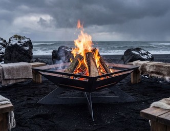 X Light Square Fire Pit. DXF, SVG files for laser, plasma cutting