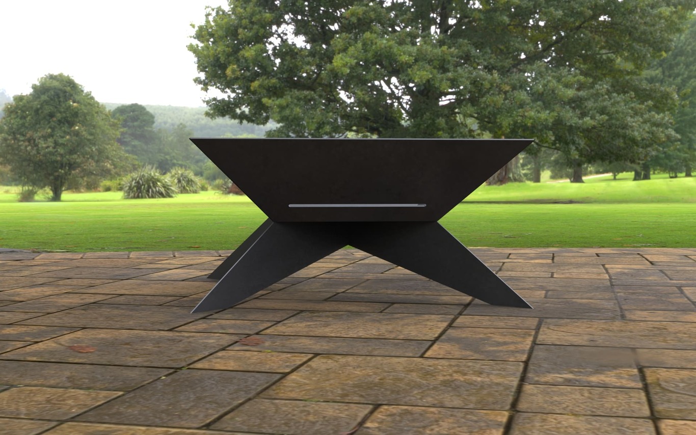 X Legs Square Fire Pit. DXF, SVG files for laser, plasma cutting. Фото 5