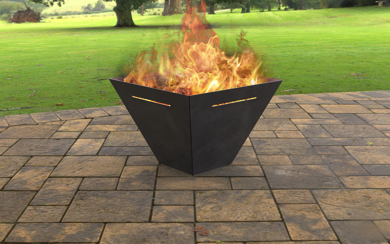 New Type Square Fire Pit. DXF, SVG files for laser, plasma cutting. Фото 2
