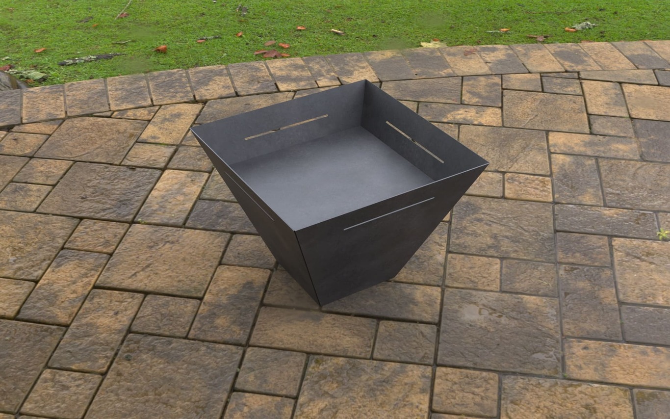 New Type Square Fire Pit. DXF, SVG files for laser, plasma cutting. Фото 4