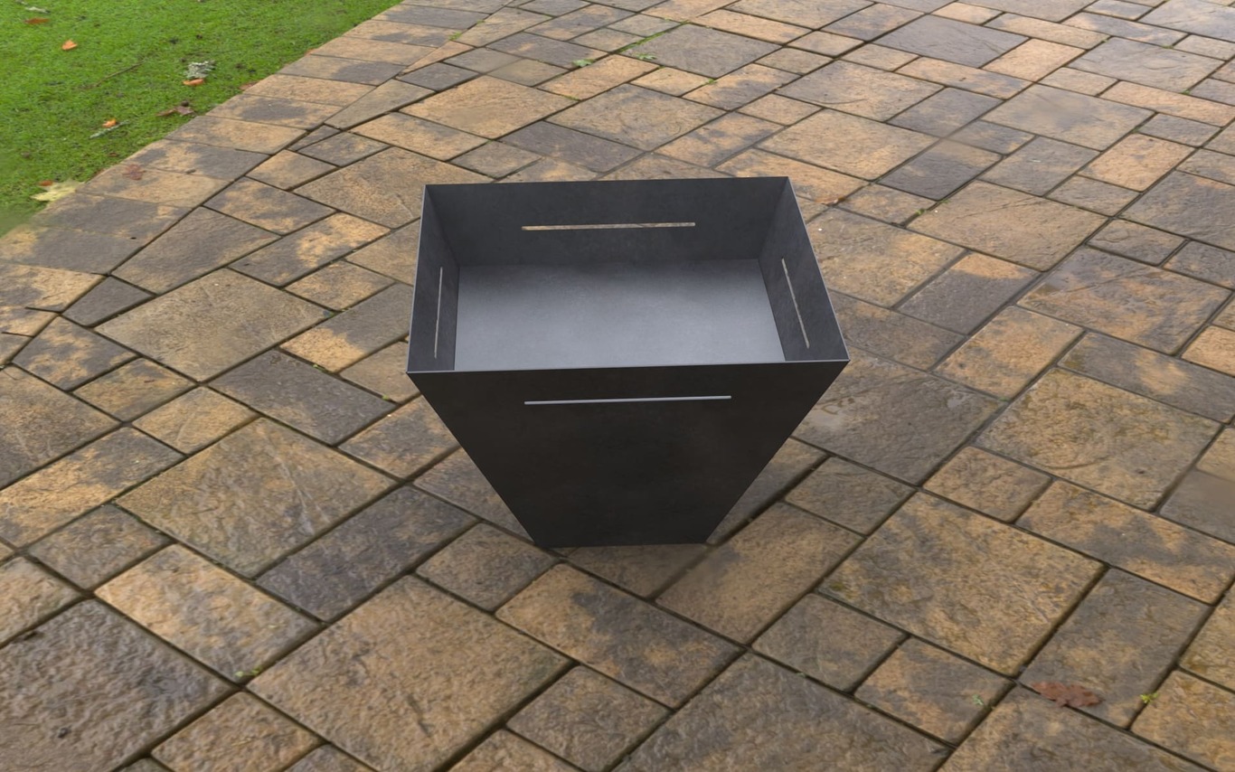 New Type Square Fire Pit. DXF, SVG files for laser, plasma cutting. Фото 5