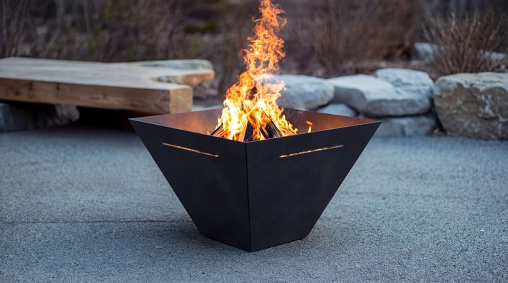 New Type Square Fire Pit. DXF, SVG files for laser, plasma cutting