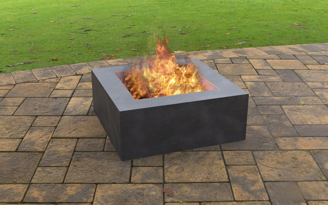 Modern Square Fire Pit. DXF, SVG files for laser, plasma cutting. Фото 3