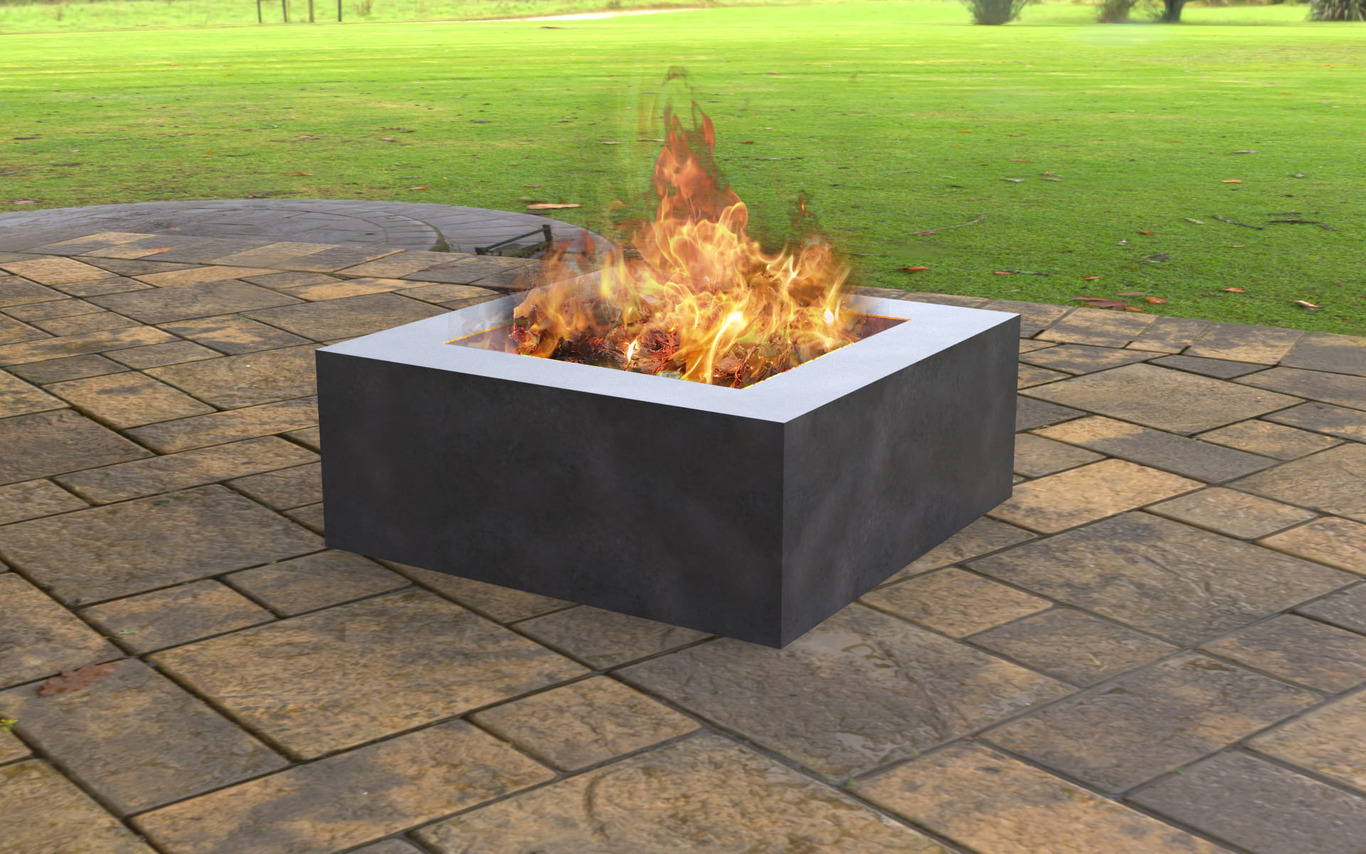 Modern Square Fire Pit. DXF, SVG files for laser, plasma cutting. Фото 5