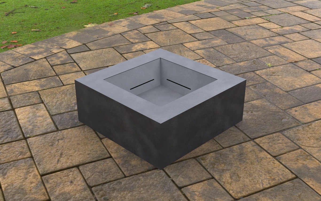 Modern Square Fire Pit. DXF, SVG files for laser, plasma cutting. Фото 7