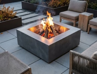 Modern Square Fire Pit. DXF, SVG files for laser, plasma cutting
