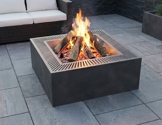 Modern Square Fire Pit V3. DXF, SVG files for laser, plasma cutting