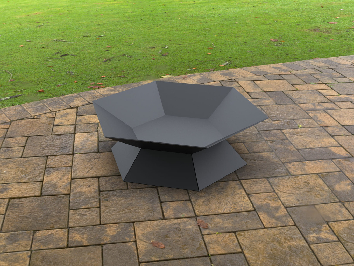 Brasero Hexagonal. Fichiers DXF, SVG pour découpe laser et plasma. Фото 5