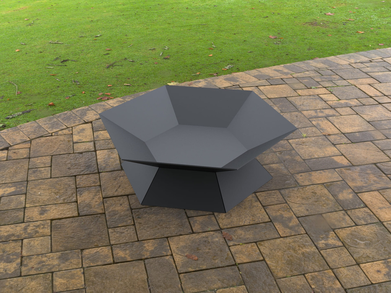 Brasero Hexagonal. Fichiers DXF, SVG pour découpe laser et plasma. Фото 6