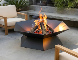 Hexagon Fire Pit. DXF, SVG files for laser, plasma cutting