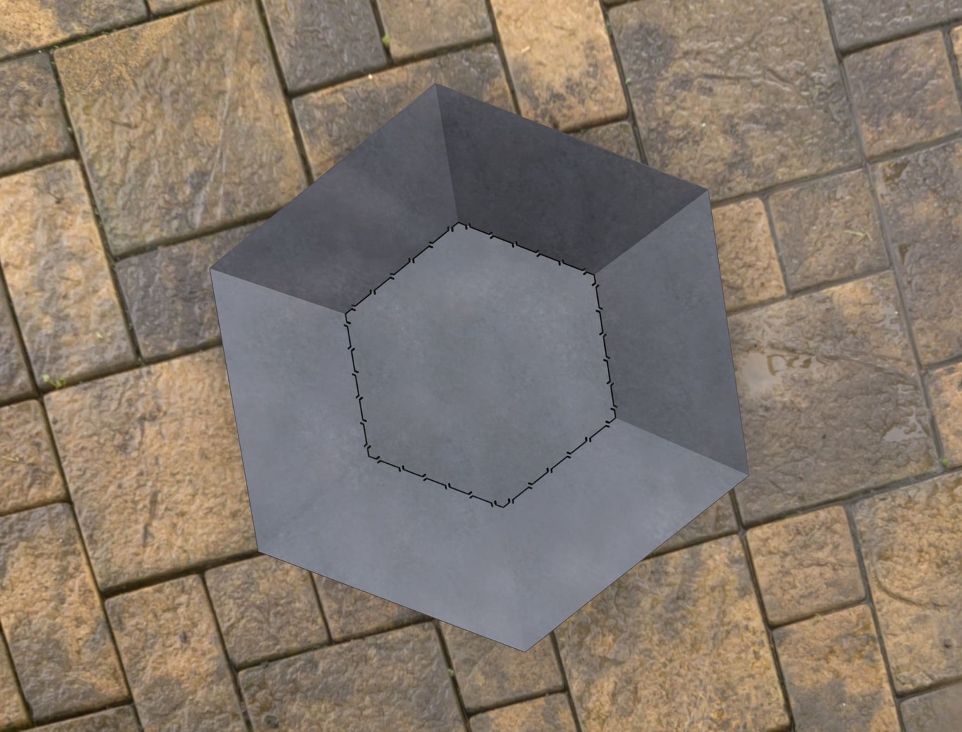Lareira Externa Hexagonal V2. Arquivos DXF e SVG para corte a laser e plasma. Фото 7