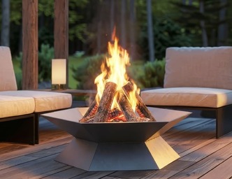 Hexagon Fire Pit V2. DXF, SVG files for laser, plasma cutting