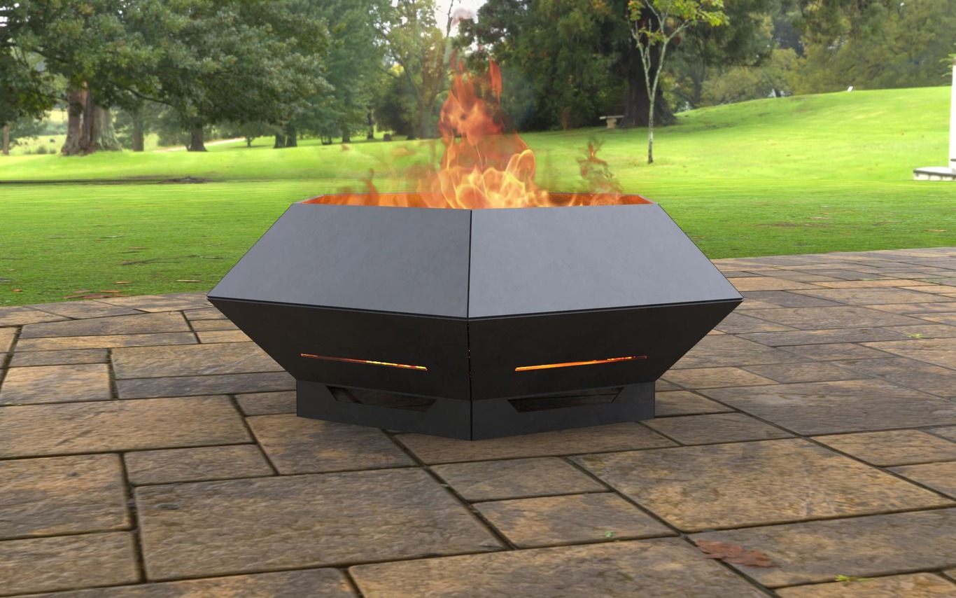 Hexagon Fire Pit V3. DXF, SVG files for laser, plasma cutting. Фото 3